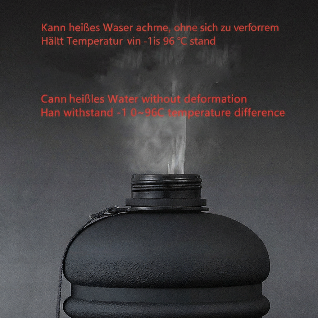 Nivotrend Fitness-Wasserflasche 1.3L große Kapazität Skala Sport